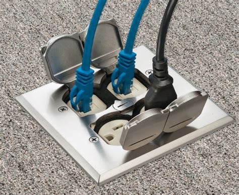 cable and electrical box combo|Floor Boxes .